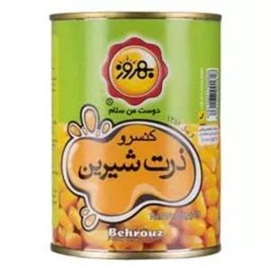 کنسرو ذرت شیرین بهروز 380 گرمی