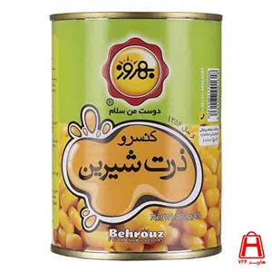 کنسرو ذرت شیرین بهروز 380 گرمی