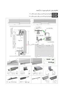 مکانیزم تاپ لاین NL2 دو درب روکار با عرض یونیت حداکثر300 فانتونی F 0K 125 01 