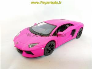 ماشین فلزی لامبورگینی اونتادور (LAMBORGHINI AVENTADOR LP700-4 BY KINSMART) صورتی