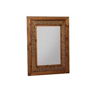 آینه 60 * 80 گل نقش طلایی