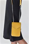 کیف دوشی زنجیردار زرد زنانه برند Addax کد 1585633612