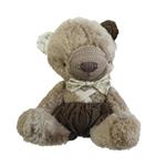 عروسک پولیشی خرس قهوه ای بیبی فور لایف baby4life (ارتفاع 25 سانتی )