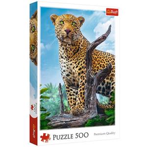 پازل 500 تکه ترفل مدل  Wild Leopard trefl  Wild Leopard puzzle 500 pcs