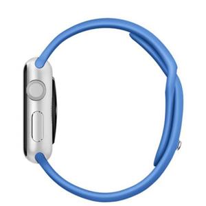 ساعت هوشمند اپل واچ با بند اسپرت آبی Apple Watch Silver Case With Royal Blue Sport Band 42mm