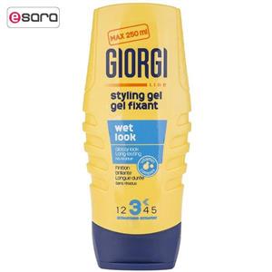 ژل حالت دهنده موی جیورجی مدل Wet Look حجم 250 میلی لیتر Giorgi Styling Gel ml 