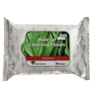 دستمال مرطوب پاک کننده آرایش پیوردرم مدل Aloe Vera Extract - بسته 30 عددی Purederm Make Up Cleansing Tissues Aloe Vera Extract 30pcs
