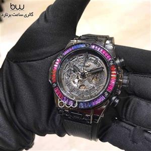 ساعت مچی مردانه هابلوت مدل Hublot Unico Sapphire Rainbow 