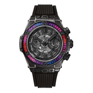 ساعت مچی مردانه هابلوت مدل Hublot Unico Sapphire Rainbow 