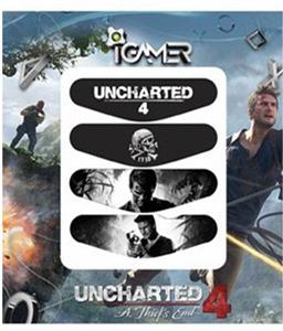 برچسب لایت بار دسته پلی استیشن ۴ آی گیمر طرح Uncharted بسته 4 عددی 