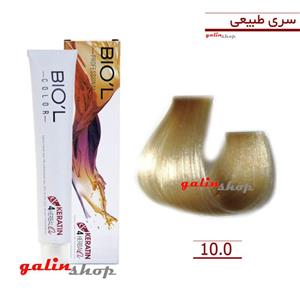 رنگ موی بیول سری Natural مدل بلوند پلاتینه طبیعی شماره 10.0 Biol Natural Platinum Natural Hair Color 10.0