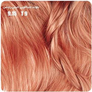رنگ موی بیول سری Tobacco مدل بلوند تنباکو خیلی روشن شماره 9.15 Biol Tobacco Very Light Tobacco Hair Color 9.15