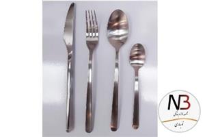 قاشق و چنگال 24 تکه تمام نقره ای مات 548-2531 عرشیا