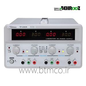 منبع تغذیه دوبل تراکینگ 3 کاناله دیجیتال توین تکس مدل TP-2303K