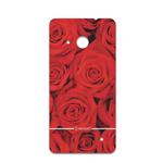 برچسب پوششی ماهوت مدل Red-Flower مناسب برای گوشی موبایل مایکروسافت Lumia 550