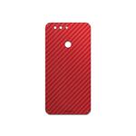 برچسب پوششی ماهوت مدل Red-Fiber مناسب برای گوشی موبایل الفون P8 Mini