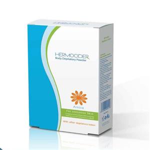 پودر موبر مدل ارنیکا هرمودر 50 گرم Hermooder Special Black Body Depilatory Powder Aloevera Extract For All Skin Types 50g 