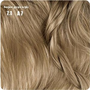 رنگ موی بیول سری Ash مدل بلوند دودی متوسط شماره 7.1 Biol Medium Hair Color 