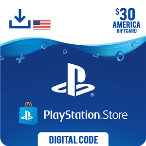 گیفت کارت ۳۰ دلاری پلی استیشن آمریکا PLAYSTATION STORE 30$ GIFT CARD USA