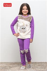 ست تی شرت و شلوار دخترانه مادر مدل TimanaViolet-64 Madar TimanaViolet-64 T-Shirt And Pants For Girls