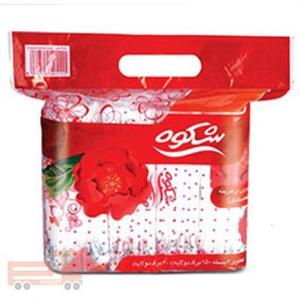 دستمال کاغذی 300 برگ شکوه مدل گلدار مجموعه 8 عددی