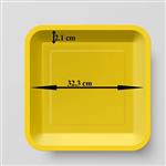 سینی مربع درنیکا (32.3*32.3*2.1 سانتی متر) کوشا پلاست -40عدد