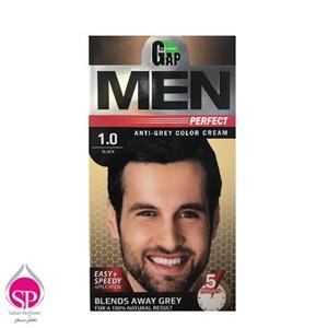 کیت رنگ مو گپ سری Men Perfect مدل Black شماره 1.0 Gap Men Perfect Black Hair Color 1.0