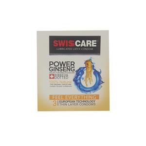 کاندوم سوئیس کر مدل POWER GINSENG بسته 3 عددی