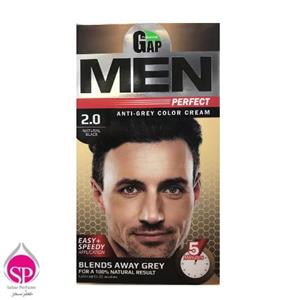 کیت رنگ مو گپ سری Men Perfect مدل Brown Black شماره 2.0 Gap Men Perfect Brown Black Hair Color 2.0