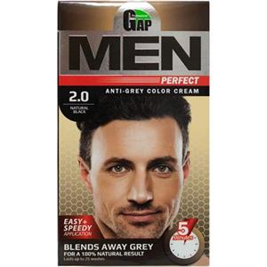 کیت رنگ مو گپ سری Men Perfect مدل Brown Black شماره 2.0 Gap Men Perfect Brown Black Hair Color 2.0