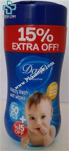 دستمال مرطوب کودک دافی مدل Nappy Rash مخصوص سوختگی پای کودک Dafi Nappy Rash Wet Wipes 60pcs