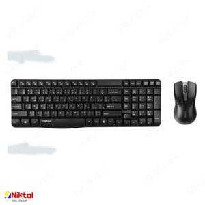 کیبورد و ماوس بی سیم رپو مدل X1800pro Rapoo Wireless X1800 Pro Keyboard Mouse 