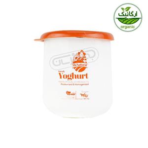 ماست ارگانیک برند آقای طبیعی چکیده پرچرب وزن ۹۰۰ گرمی