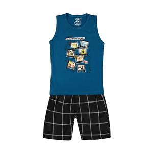 ست تاپ و شلوارک پسرانه سون پون مدل 1391326-58 Seven Poon 1391326-58 Tops And Shorts Set For Boys