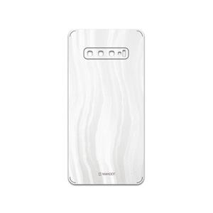 برچسب پوششی ماهوت مدل White-Swan مناسب برای گوشی موبایل سامسونگ Galaxy S10 Plus