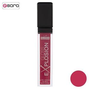 رژ لب مایع  سری Explosion مدل Exotic Fuchsia شماره 555 دی ام جی ام DMGM Explosion Exotic Fuchsia Lip Gloss 555