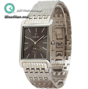 ساعت مچی ویولت کلاسیک مردانه زیرثانیه صفحه خاکستری کد 0186G
