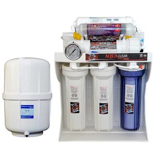 دستگاه تصفیه آب خانگی ۸ مرحله ای آکوآکلر مجهز به نانو گیاهی و ۴ در ۱ با روش اسمزمعکوس مدل RO-NATURE-3340