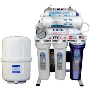 دستگاه تصفیه آب خانگی ۱۰ مرحله ای مجهز به نانو گیاهی- قلیایی یونایزر – ماورابنفش(یووی) با روش اسمزمعکوس مدل RO-TX10-NATURE4200