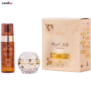 مجموعه مراقبت از پوست ژوان مدل Royal Jellly 2  عددی Juwan Skin Care Pack Of 2 