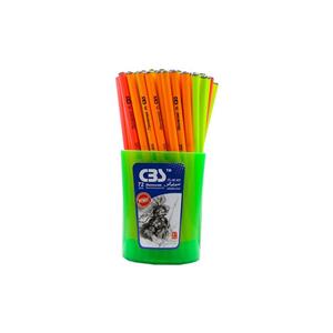 مداد مشکی فانتزی لیوانی فسفری سی بی اس مدل JM405 (بسته 72 عدی)