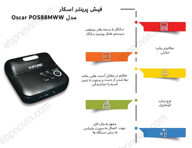 OSCAR POS88MWB Wireless Thermal Printer