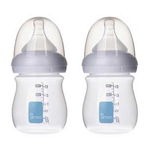 شیشه شیر یومیی مدل N100002-T ظرفیت 160 میلی لیتر بسته 2 عددی Umee N100002-T Baby Bottle 160 ml Pack Of 2