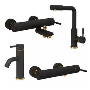 ست شیرآلات شودر مدل مارینو طلایی