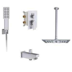 علم دوش توکار شودر مدل رومر کروم مات