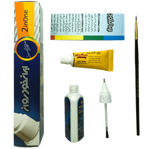 قلم خش گیر رنگ بدنه خودرو پراید 151 رنگ آبی اطلسی کد رنگ-6170509 ایران خودروان