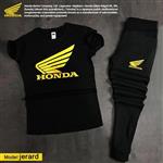 ست  تیشرت و شلوار مردانه Honda مدل Jerard (زرد)