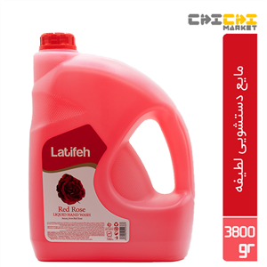 مایع دستشویی لطیفه مدل Red Rose مقدار 3.8 کیلوگرم Latifeh Red Rose Handwashing Liquid 3.8 Kg