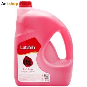 مایع دستشویی لطیفه مدل Red Rose مقدار 3.8 کیلوگرم Latifeh Red Rose Handwashing Liquid 3.8 Kg