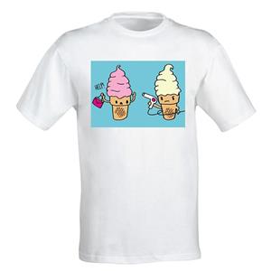 تیشرت دخترانه طرح بستنی کد b70 